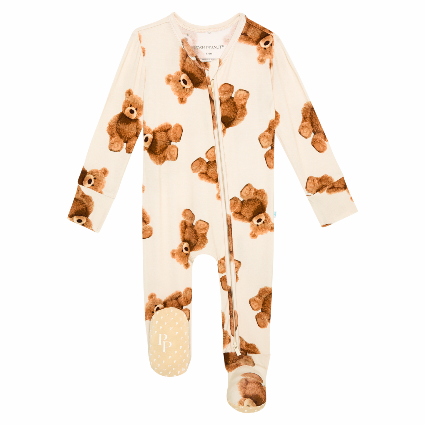 Posh Peanut Teddy Freddy Zipper Footie