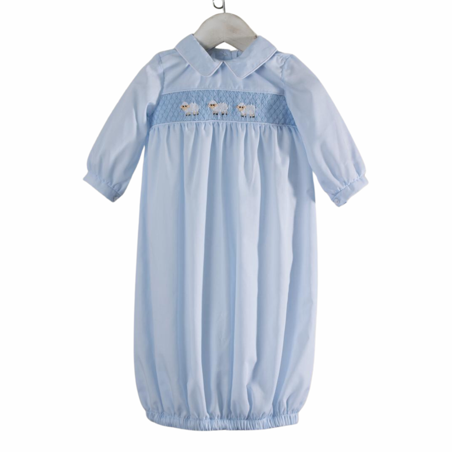 Baby Blessings Blue Luke Sheep Gown