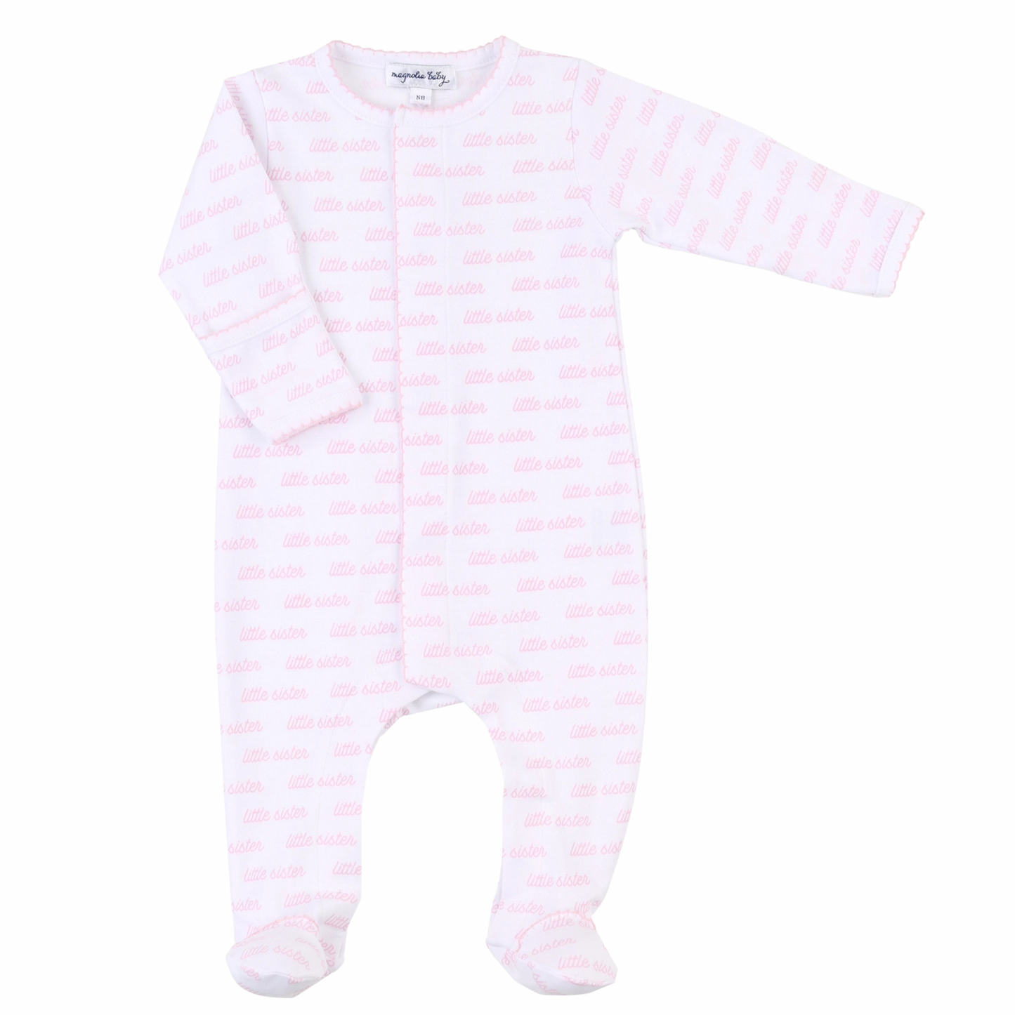 Magnolia Baby Little Sister Printed Footie