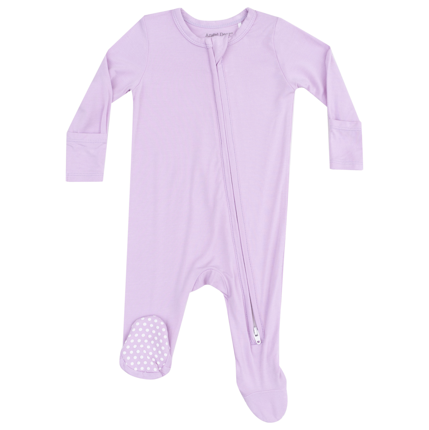 Angel Dear Winsome Orchid Zipper Footie