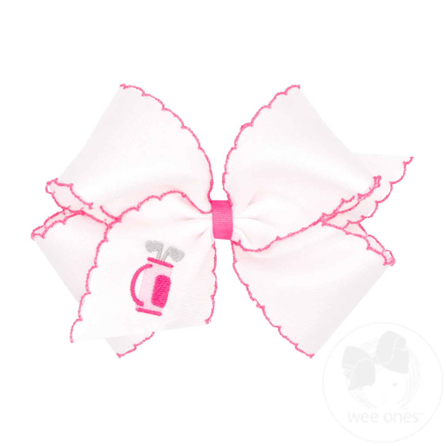 Wee Ones Golf Bag Emb. Bow - King