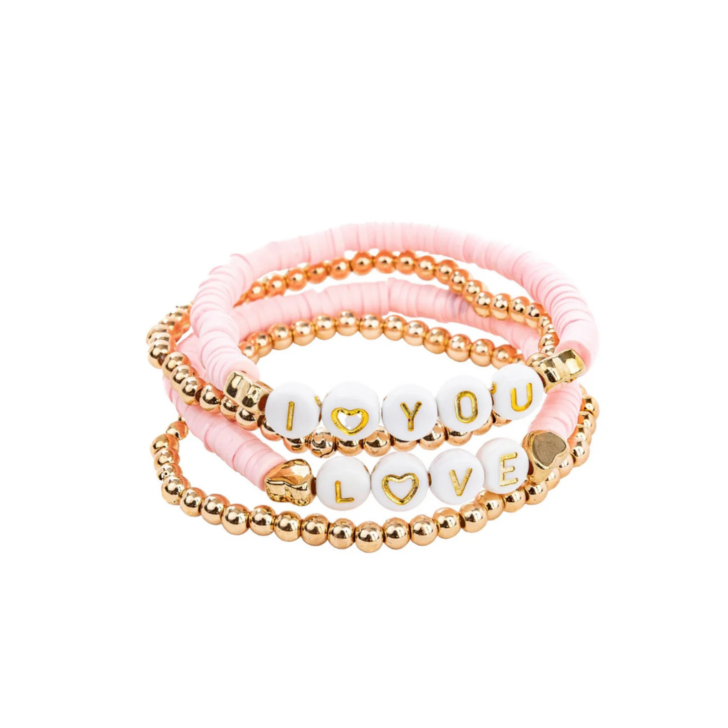 Great Pretenders Pink Love Bracelet Set