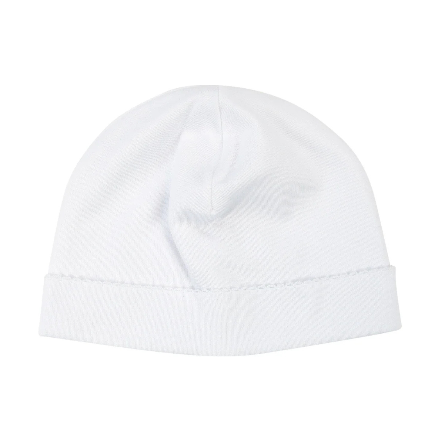 Paty Pima Saylor White Beanie - White Picot