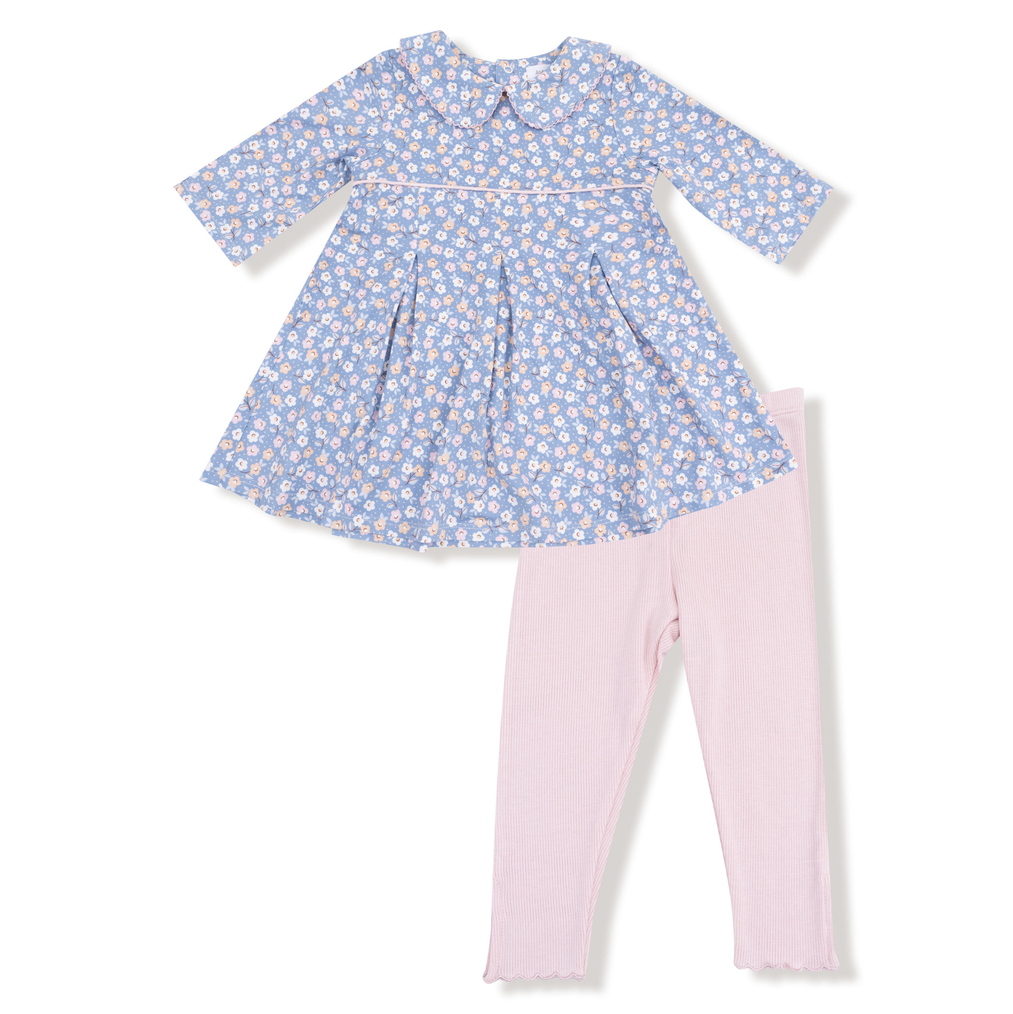 Angel Dear Country Calico Dress + Legging Set