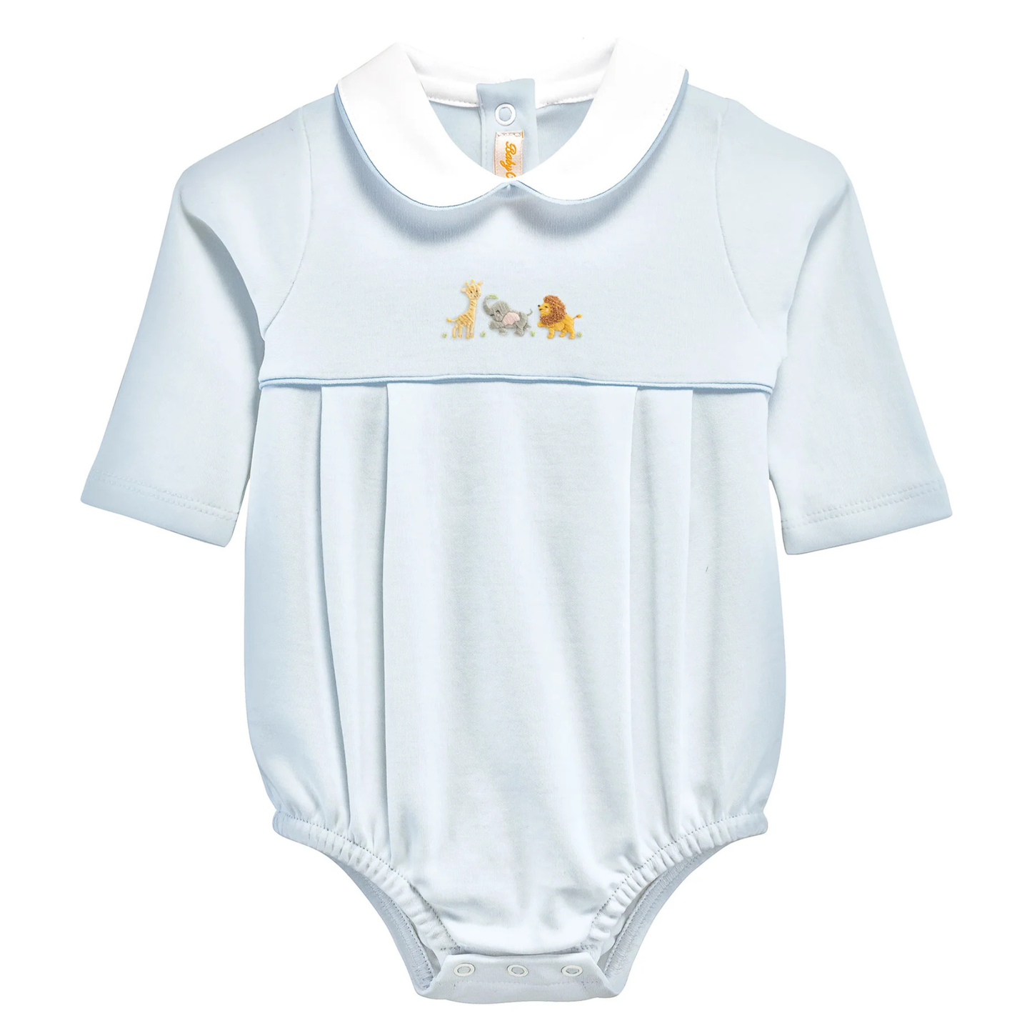 Baby Club Chic Blue Safari Adventure Embroidered Bubble