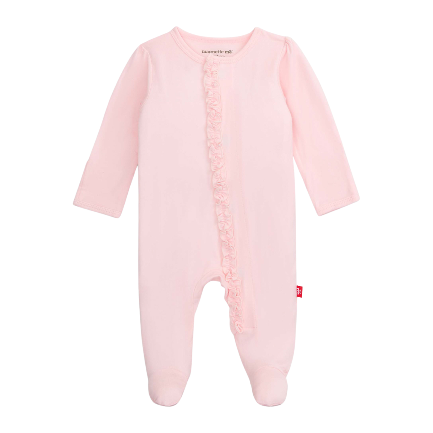 Magnetic Me Pink Dogwood Ruffle Footie