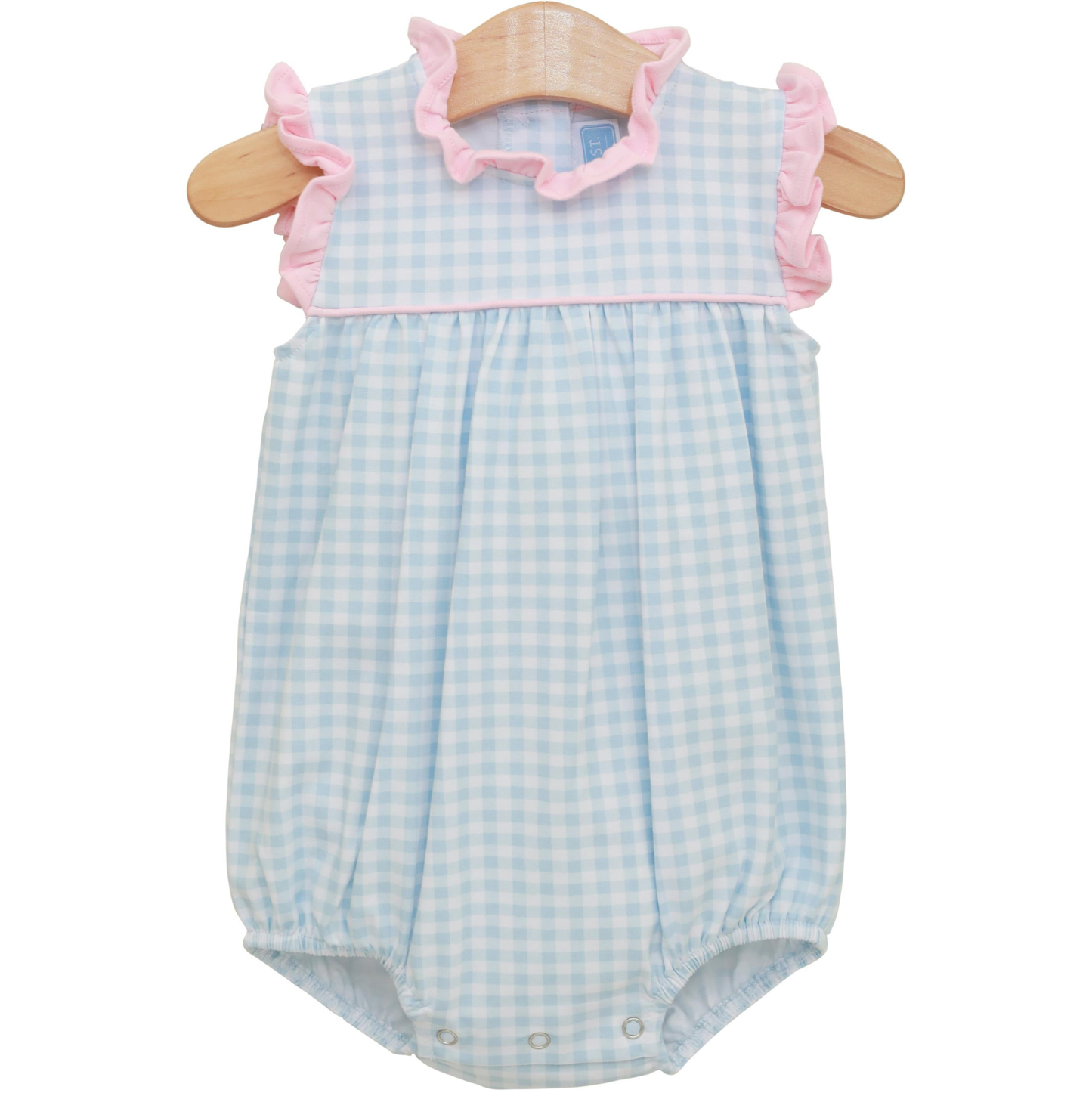 Trotter St. Lt Blue/Lt Pink Gingham Meredith Bubble