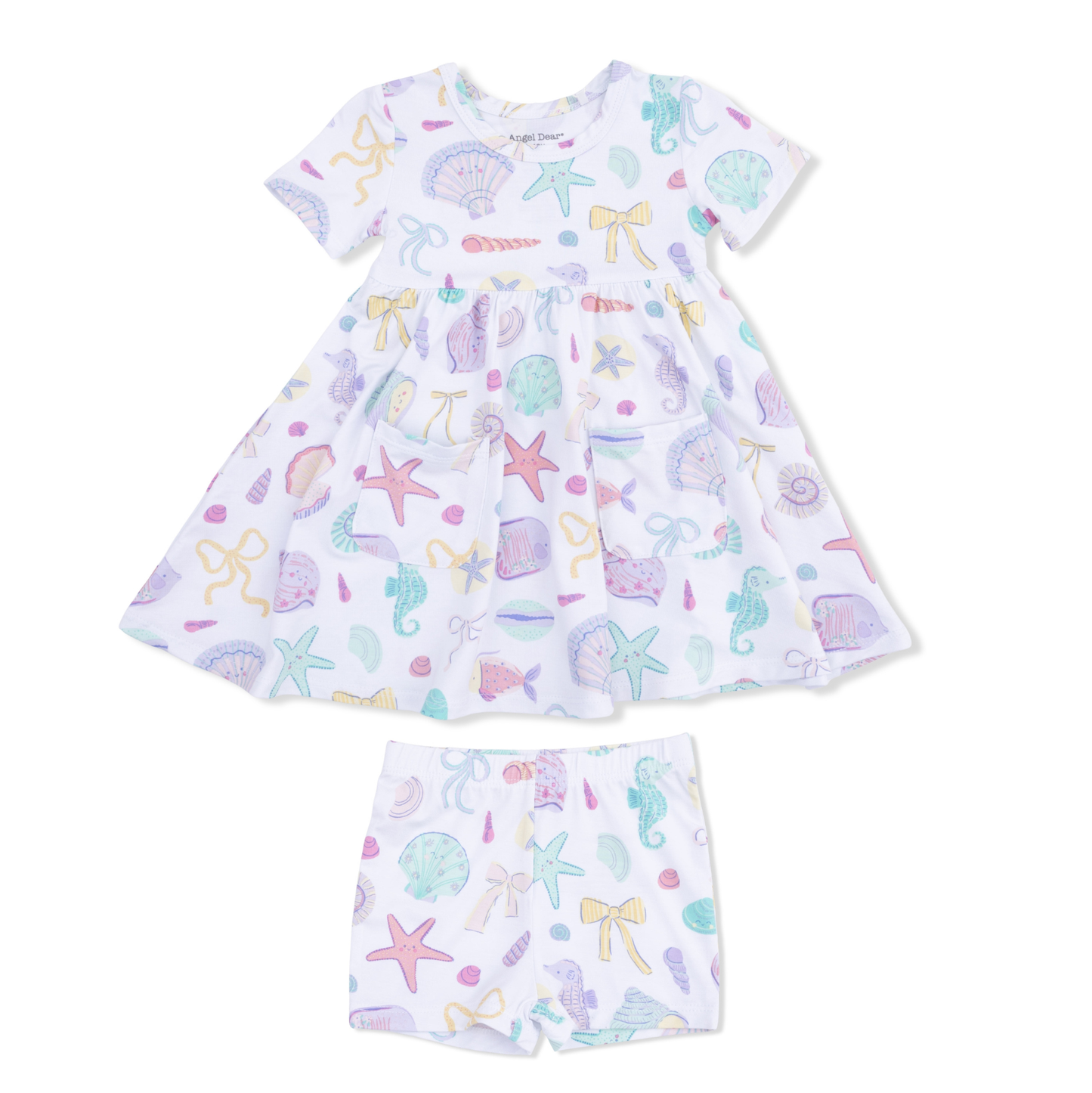 Angel Dear Beach Days - Twirly Dress w/ Cartwheel Shorts