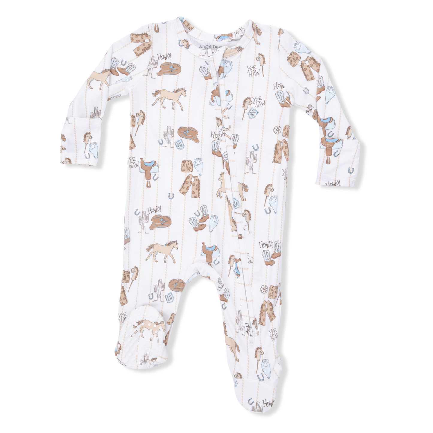 Angel Dear Cowboy Nursery - 2 Way Zipper Footie
