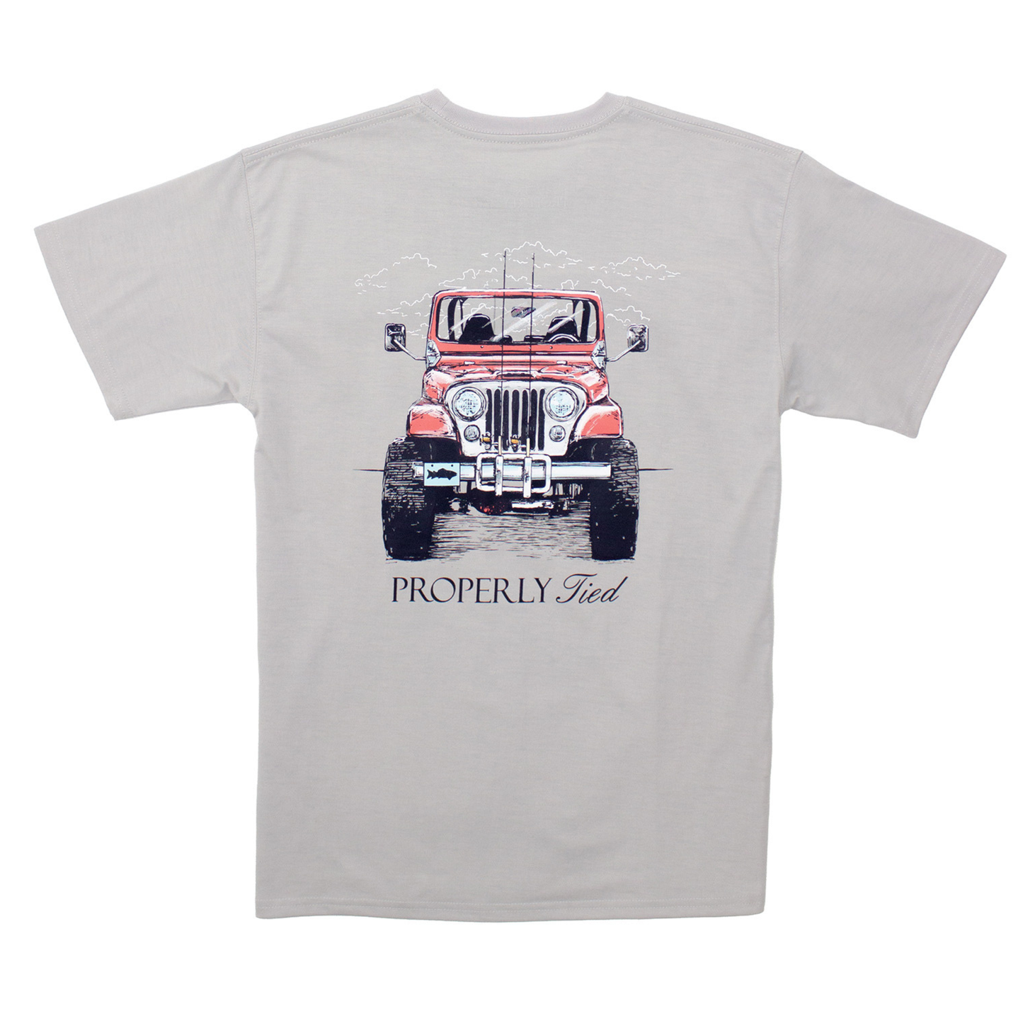 Properly Tied Ice Grey Rod Runner Shirt
