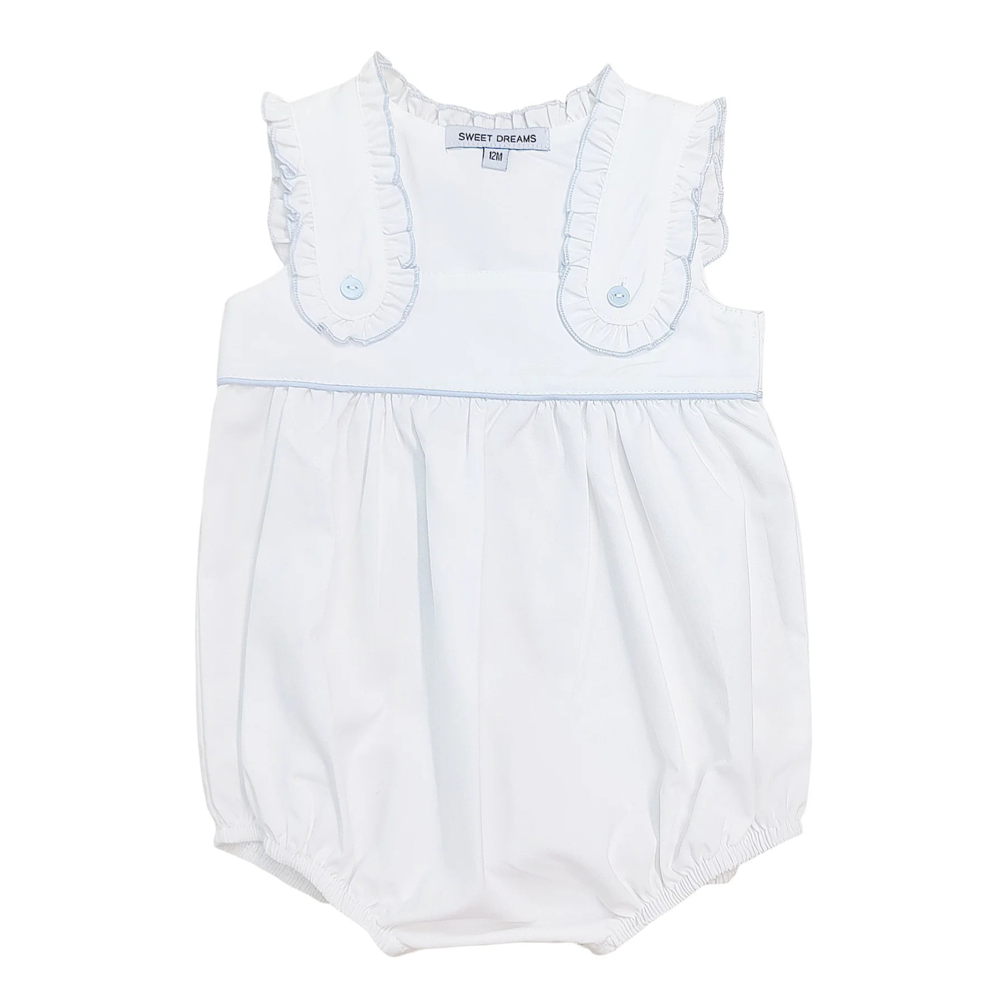 White w/ Blue Trim Bubble