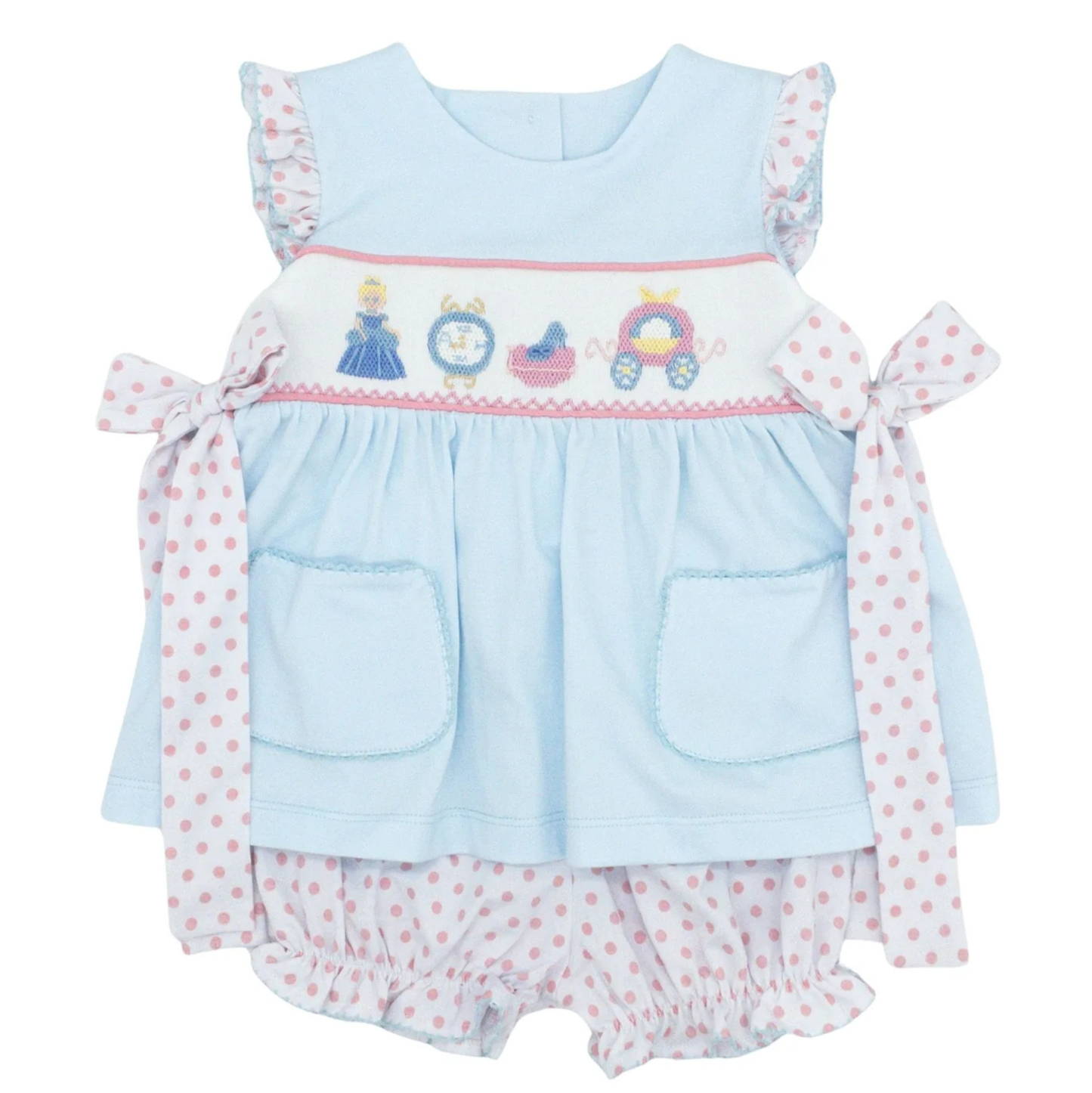 Three Sisters Fairy Tale Smocked Bloomer Set