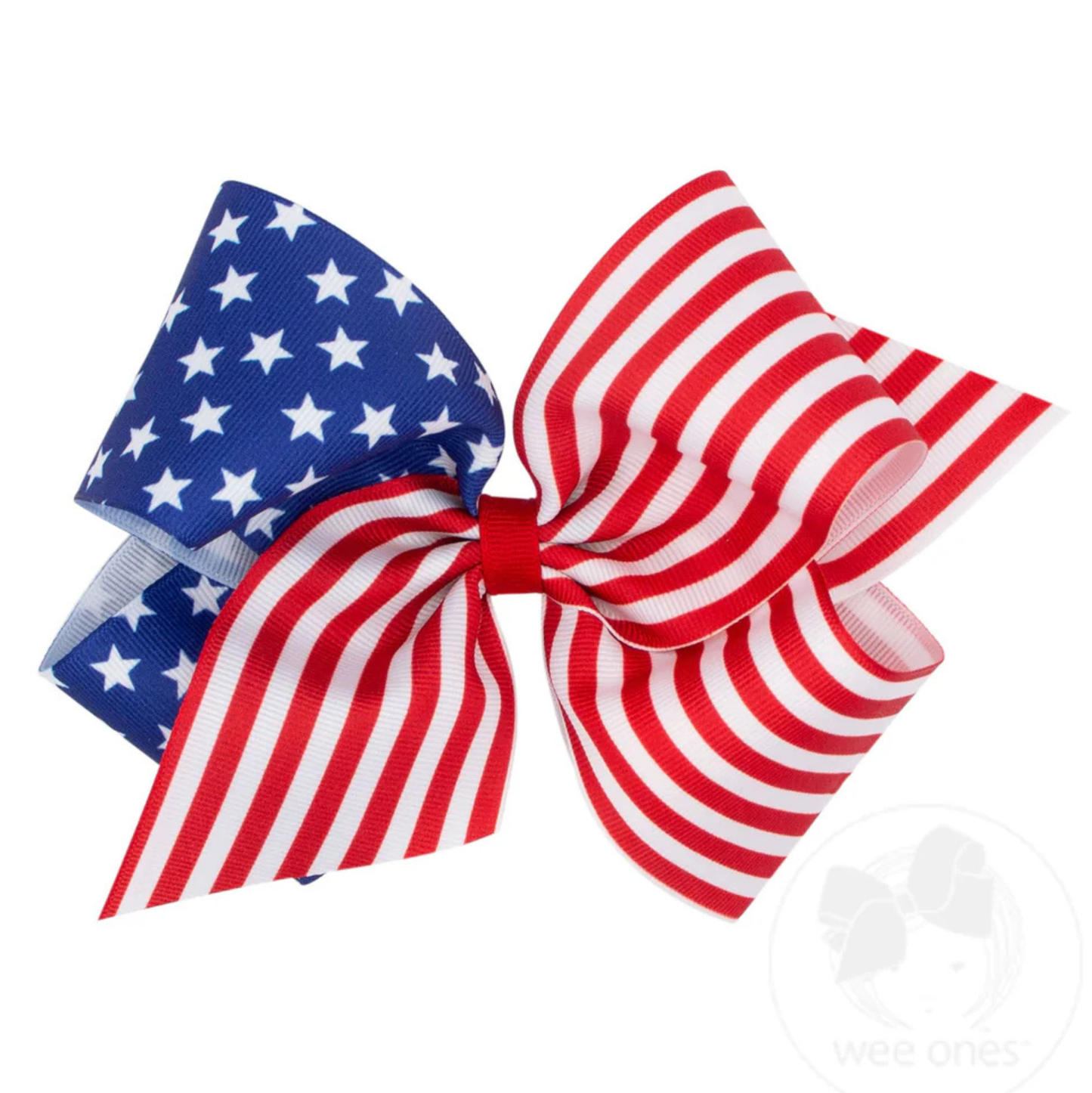 Wee Ones Stars & Stripes Grosgrain Bow