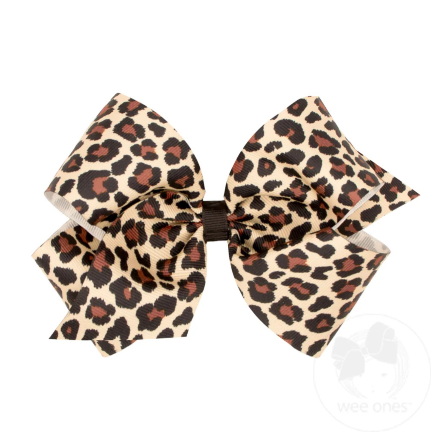 Wee Ones Leopard Print Bow - King