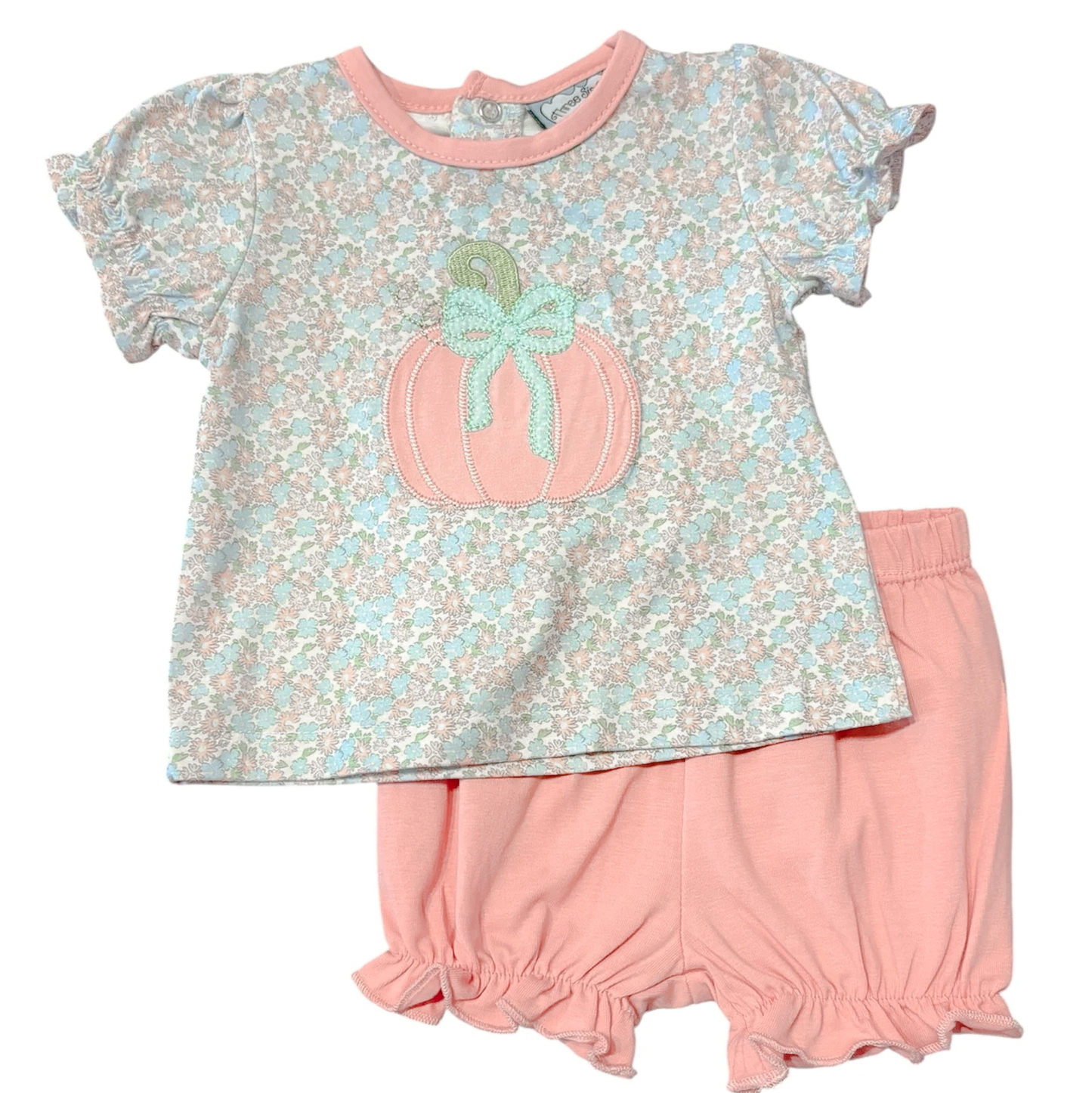 Three Sisters Pumpkin Applique Bloomer Set