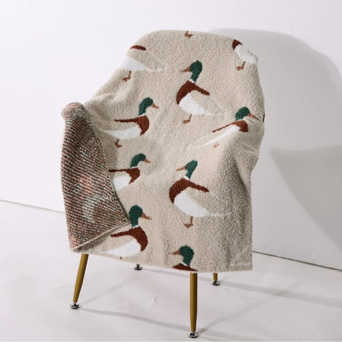 Simple Mallard Chenille Blanket