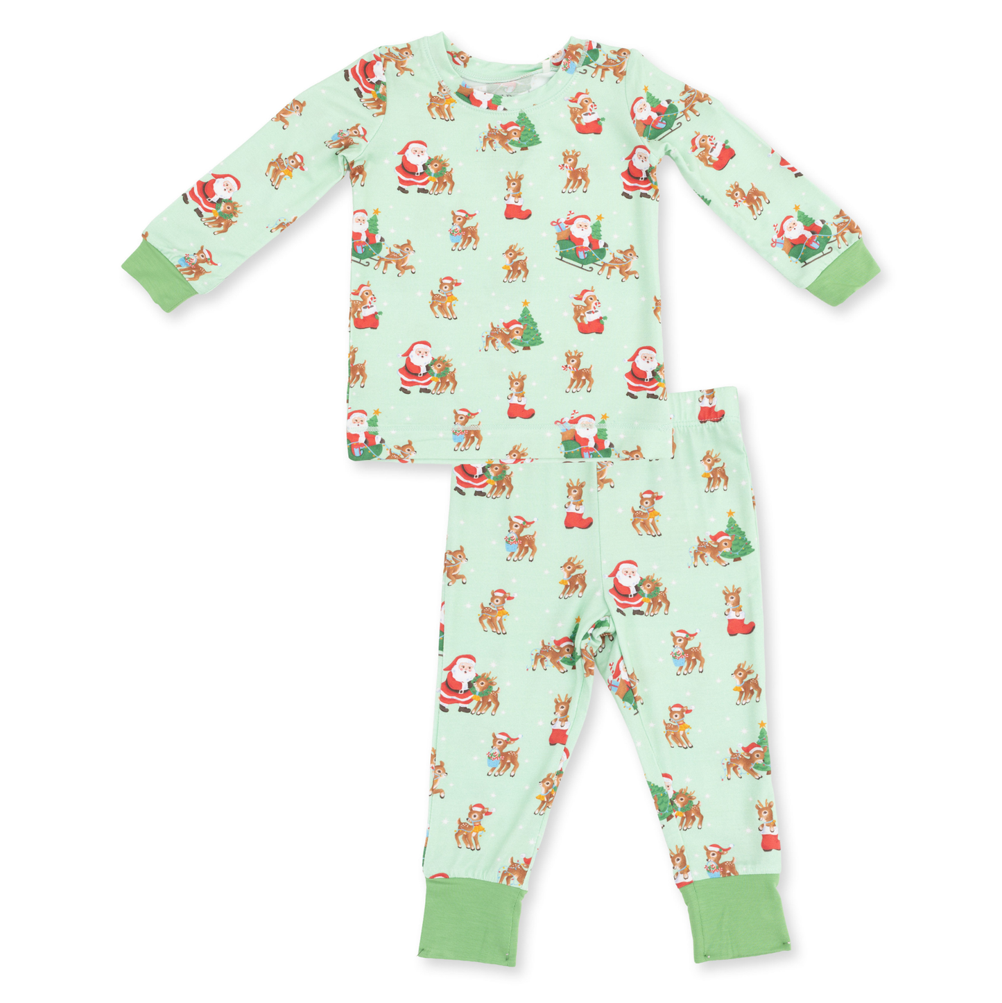 Angel Dear Vintage Reindeer & Santa - LS Loungewear Set