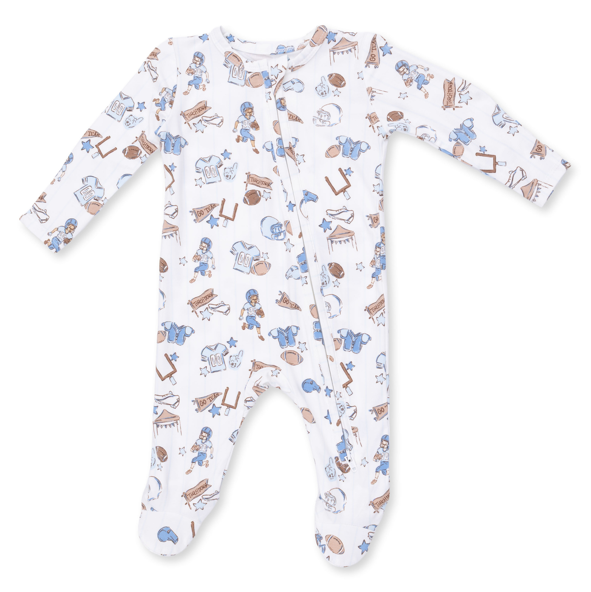 Angel Dear Football Nursery - 2 Way Zipper Footie