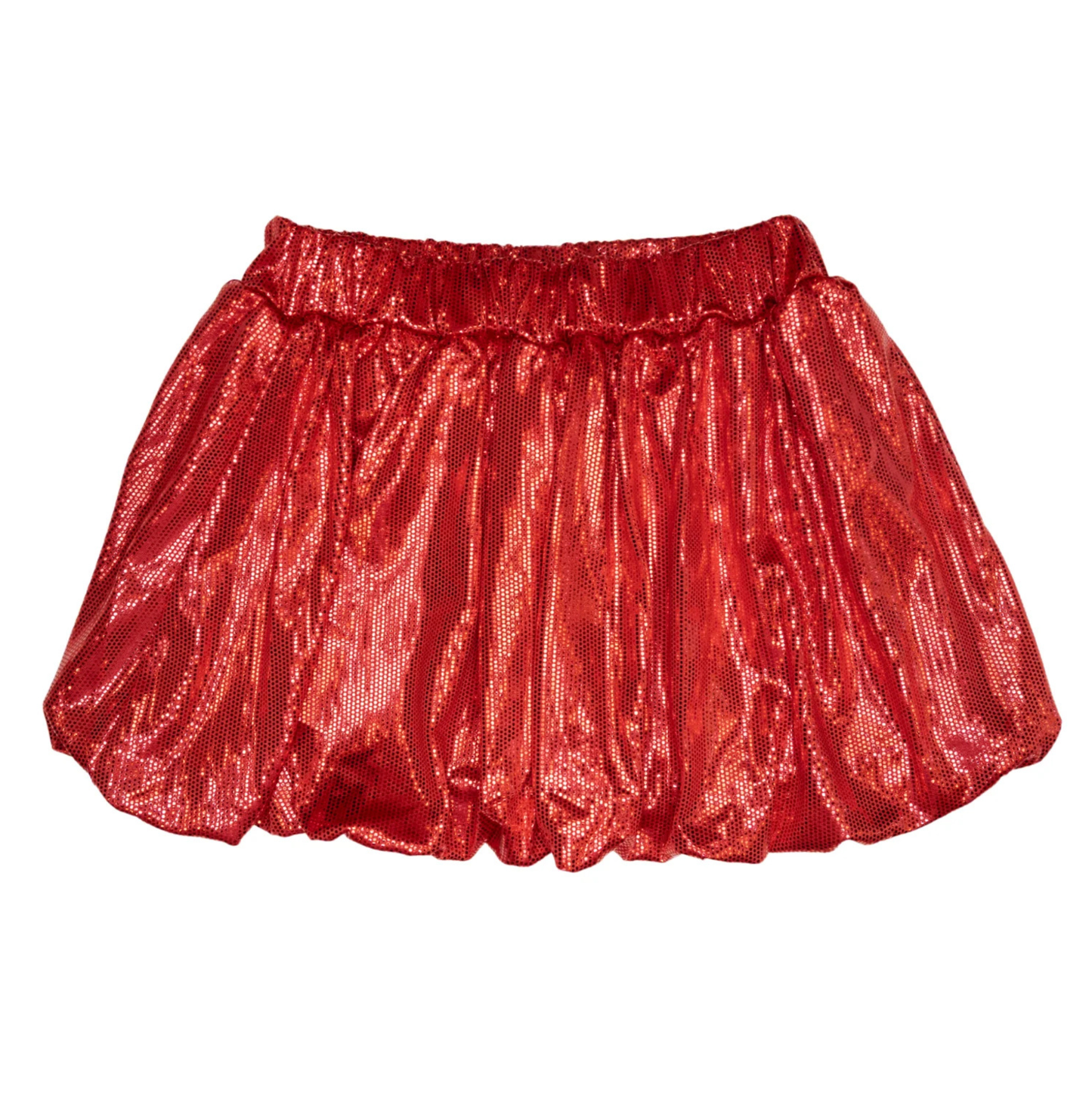 Gracie Bubble Skort - Red Sparkle