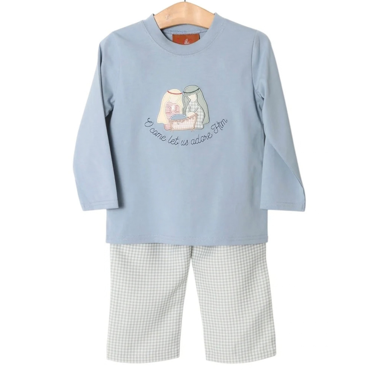 Millie Jay Nativity Applique Pant Set