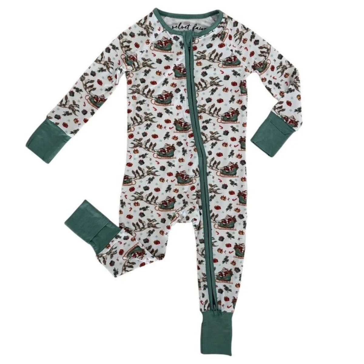 Mallards & Mistletoe Zipper Romper