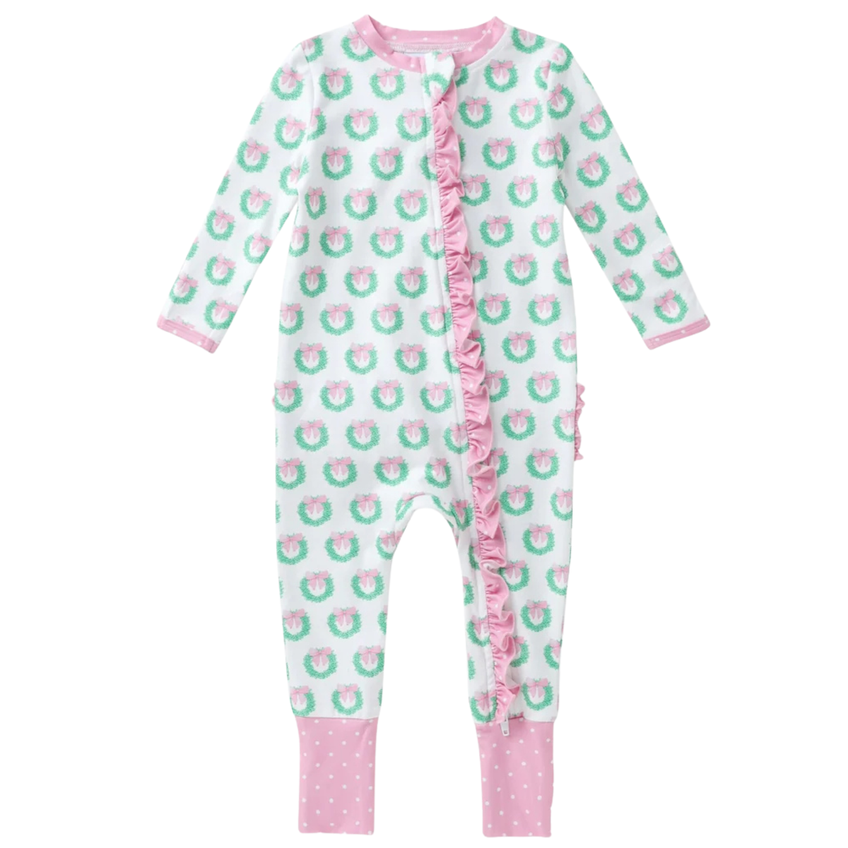 Swoon Butterknit Layette - Wreaths