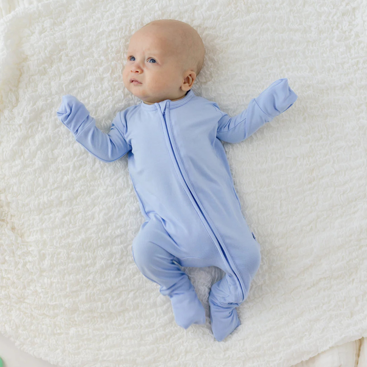 Laree + Co Lillian Trisomy 18 Blue Footie