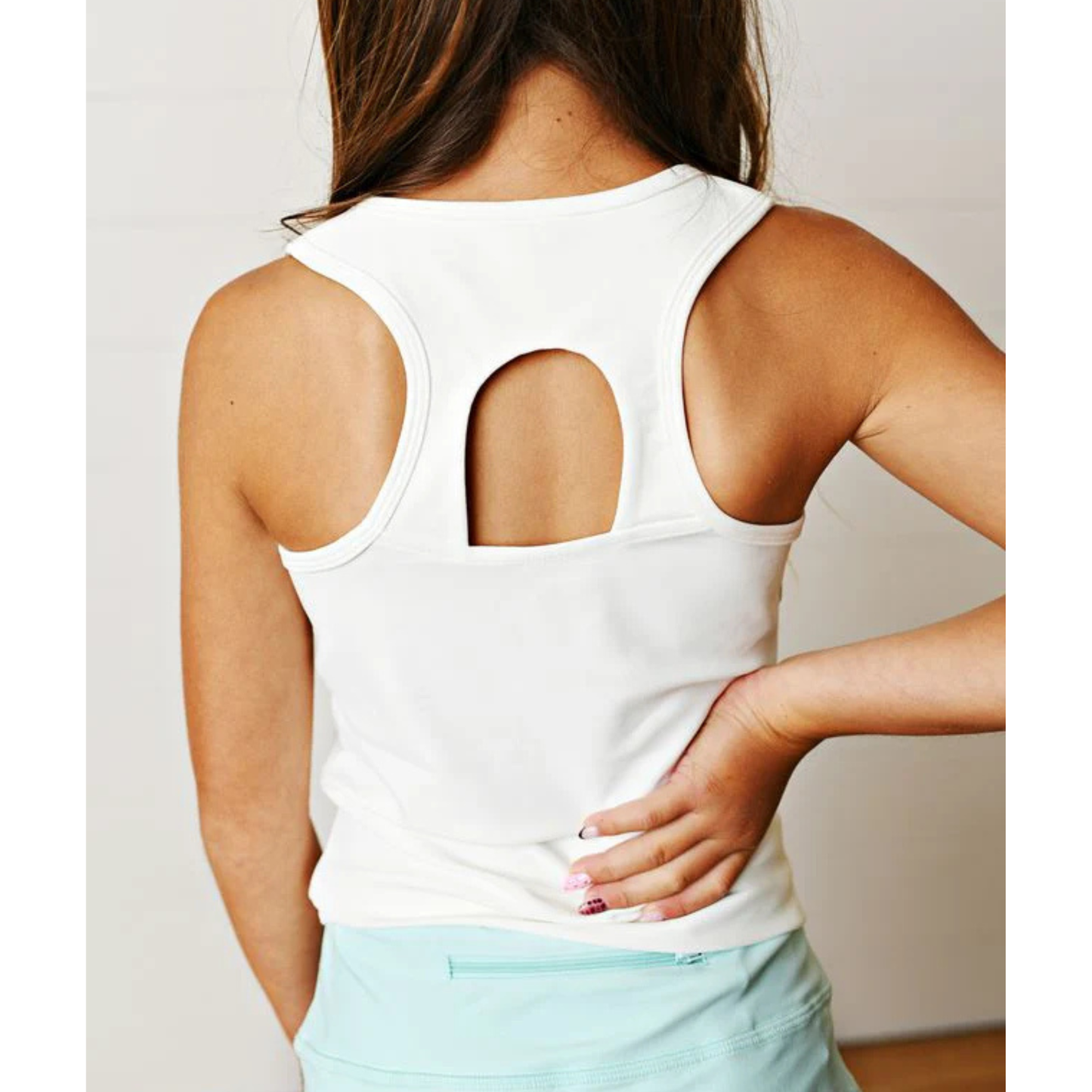 Swoon Active White Tank