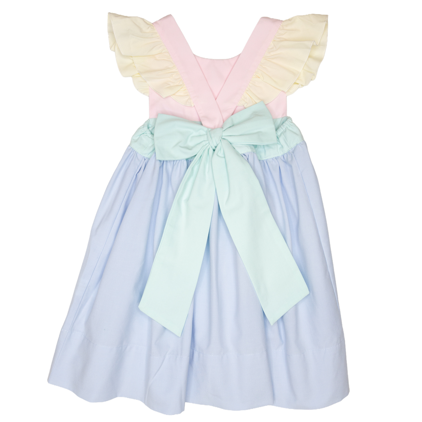 Colorblock Bow Back Dress