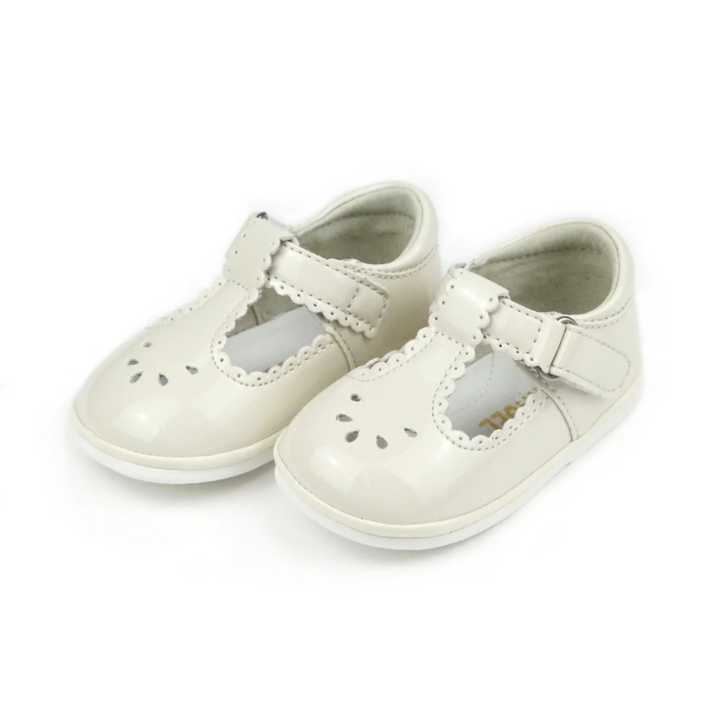 Angel Dottie T-Strap Mary Jane Patent Cream