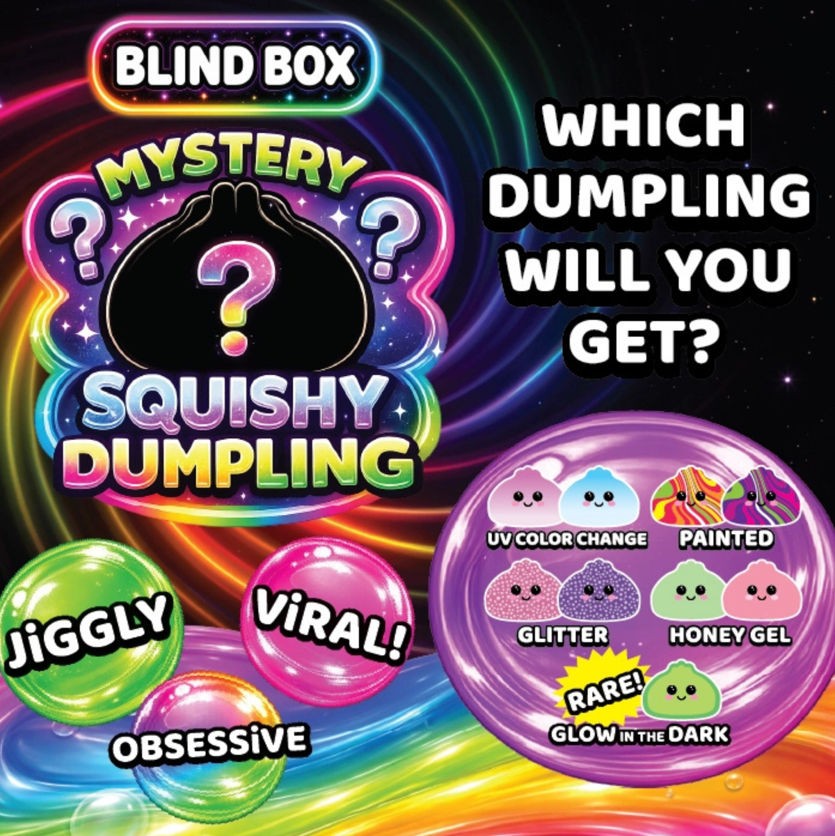 Blind Box Mystery Squishy Dumpling