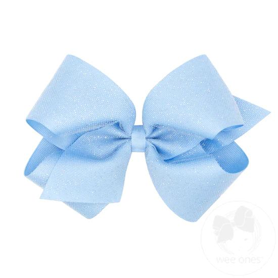 Wee Ones Glitter Tulle Overlay Bow