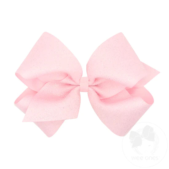 Wee Ones Glitter Tulle Overlay Bow