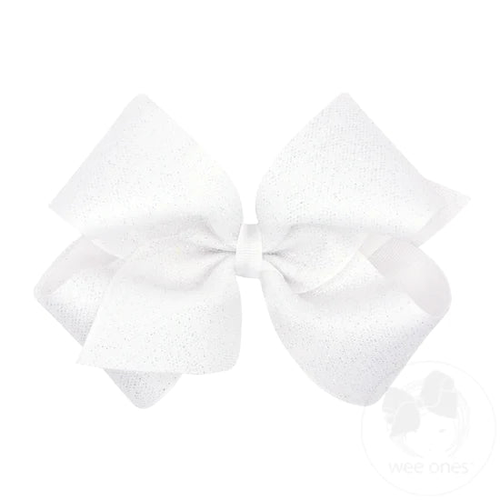 Wee Ones Glitter Tulle Overlay Bow