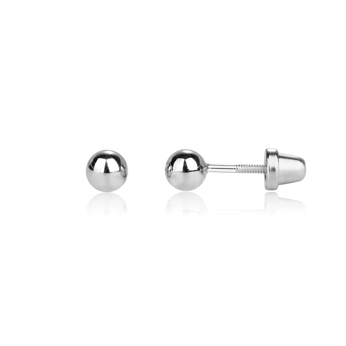 Cherished Moments Sterling Silver Ball Earrings