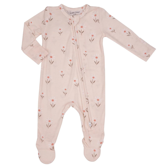 Angel Dear Petite Daisy Zipper Footie