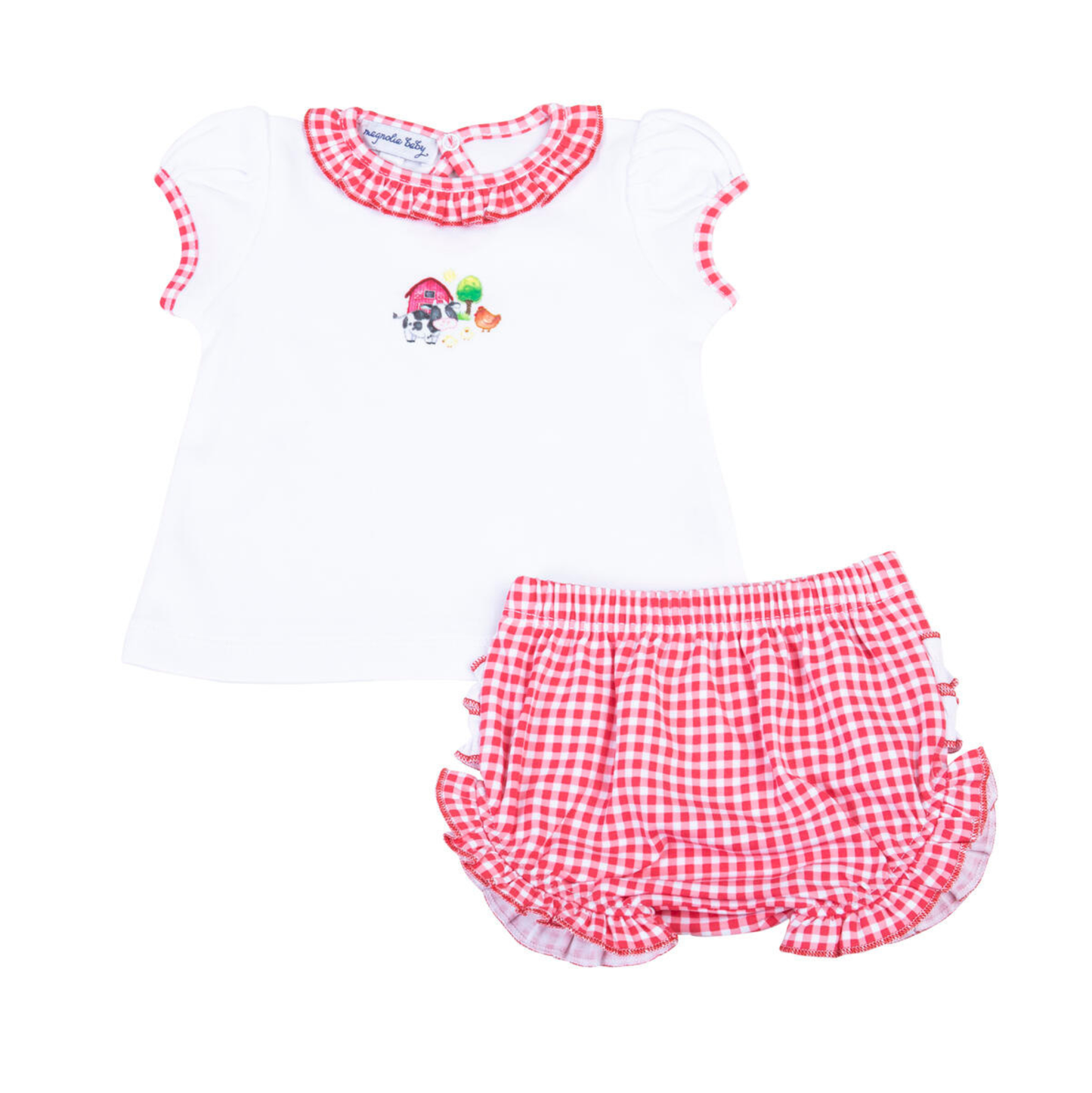 Down on the Farm Ruffle Diaper Set