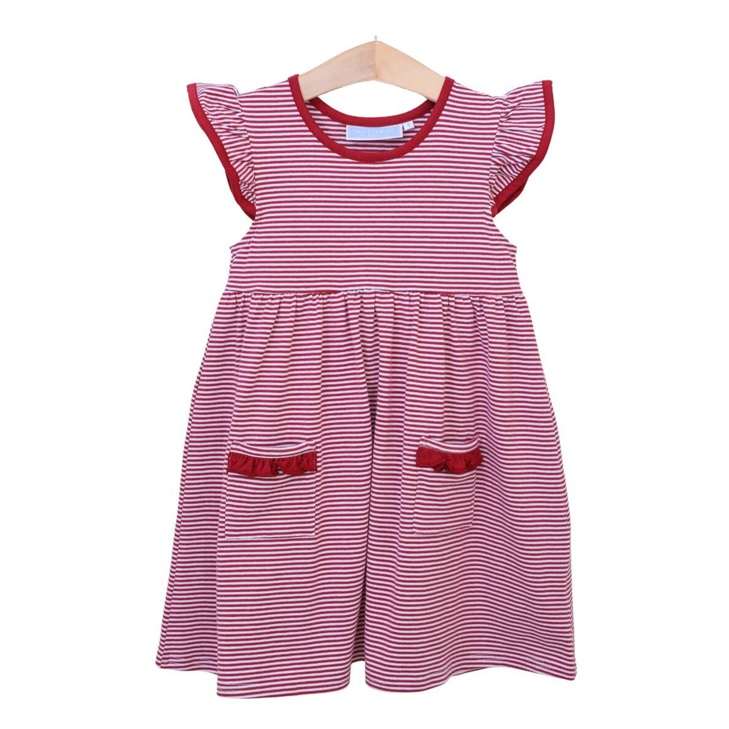 Trotter St. Crimson Stripe Lucy Dress