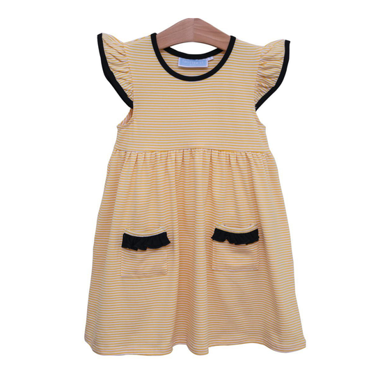 Trotter St. Gold Stripe/Black Lucy Dress