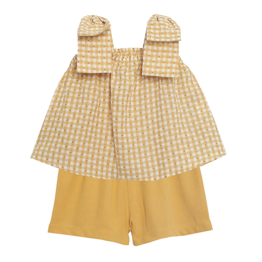 Mabel & Honey Field of Flowers Short Set