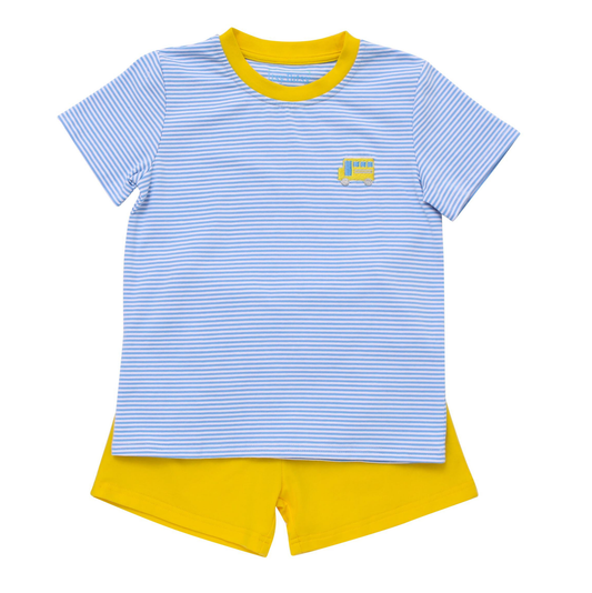 Itsy Bitsy School Bus Shorts Set