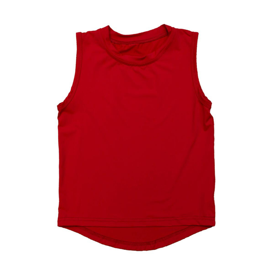 Belle Cher Red High Low Tank