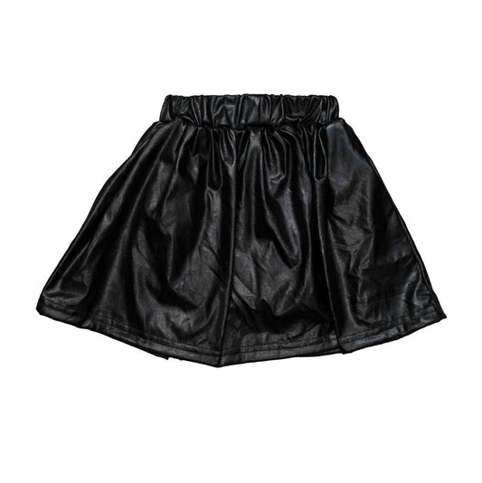 Belle Cher Black Metallic Skort