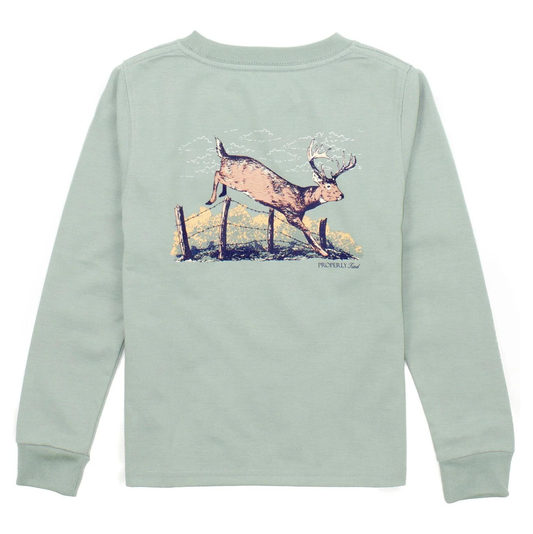 Properly Tied Sage Jumping Buck LS Shirt