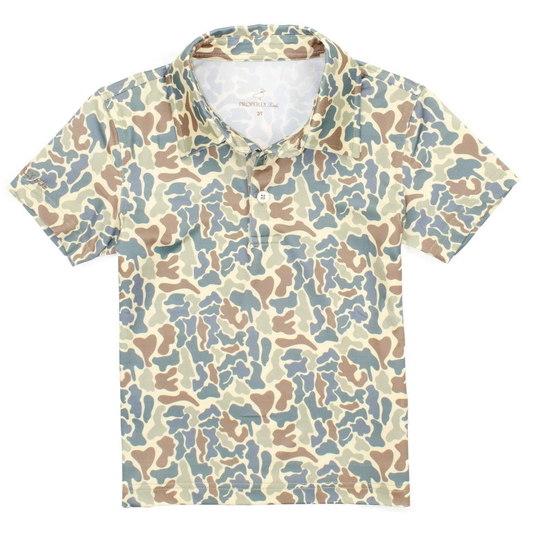 Properly Tied Field Camo Inlet Polo