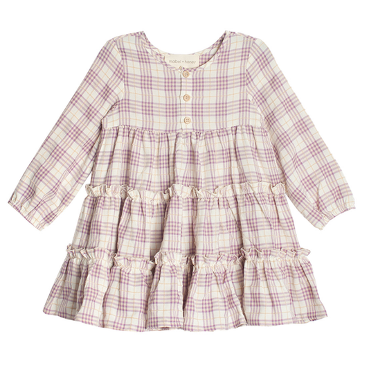 Mabel & Honey Periwinkle Plaid Dress