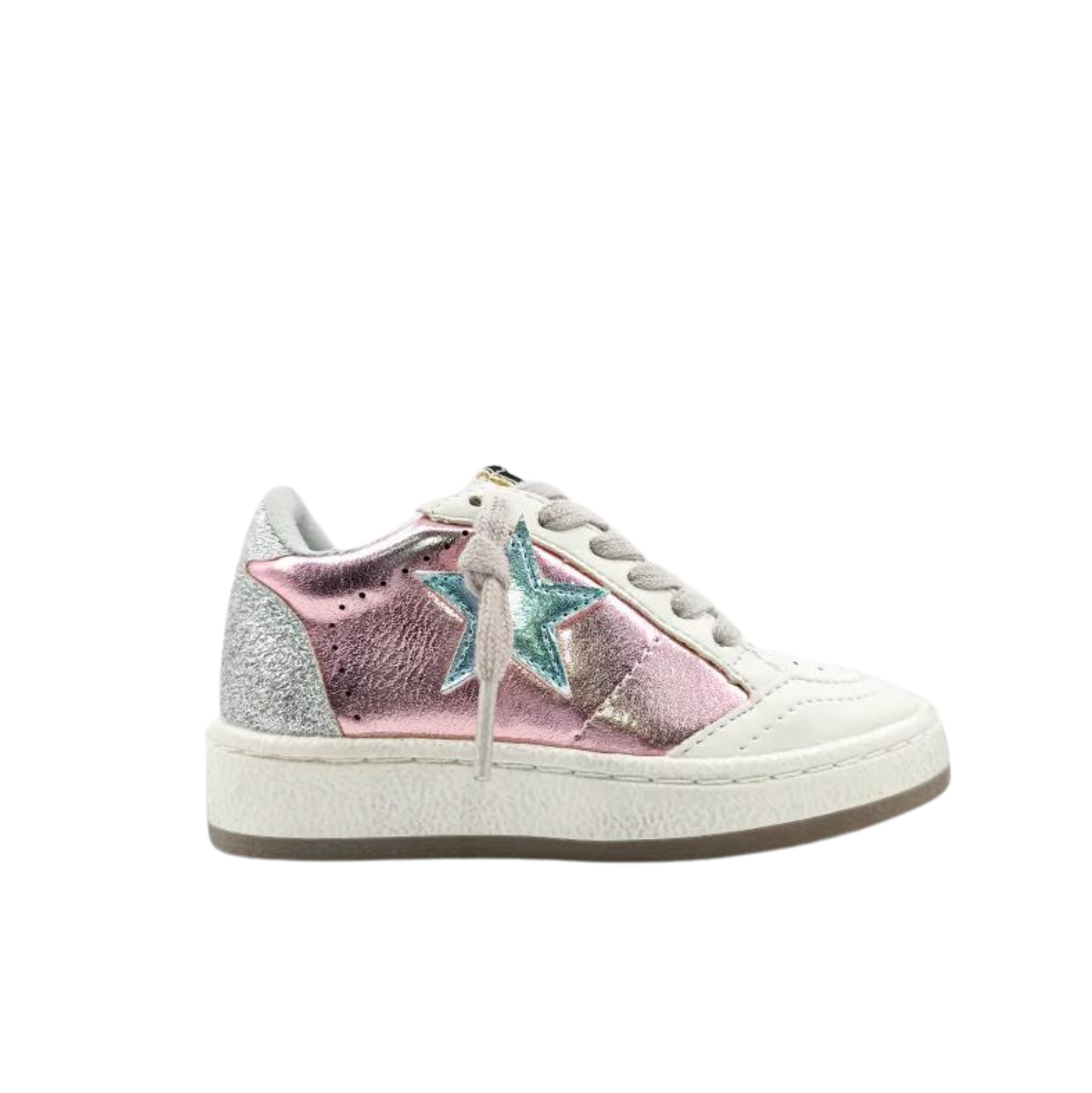 Paz Metallic Pink Toddler Sneakers