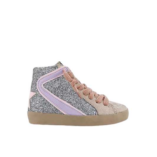 Rooney Silver Glitter Toddler Sneakers