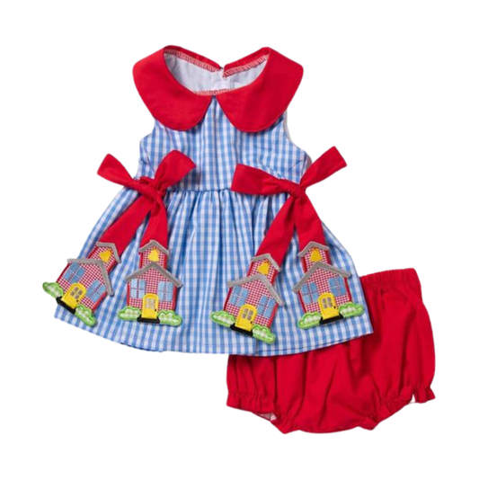 City Beautiful School House Tie Bloomer Set