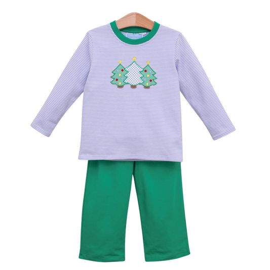 Trotter St. Christmas Tree Pants Set